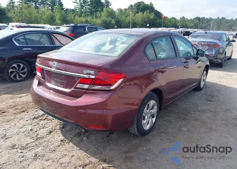 2013 Honda Civic Lx из США, поврежденный, VIN 2HGFB2F52DH539306